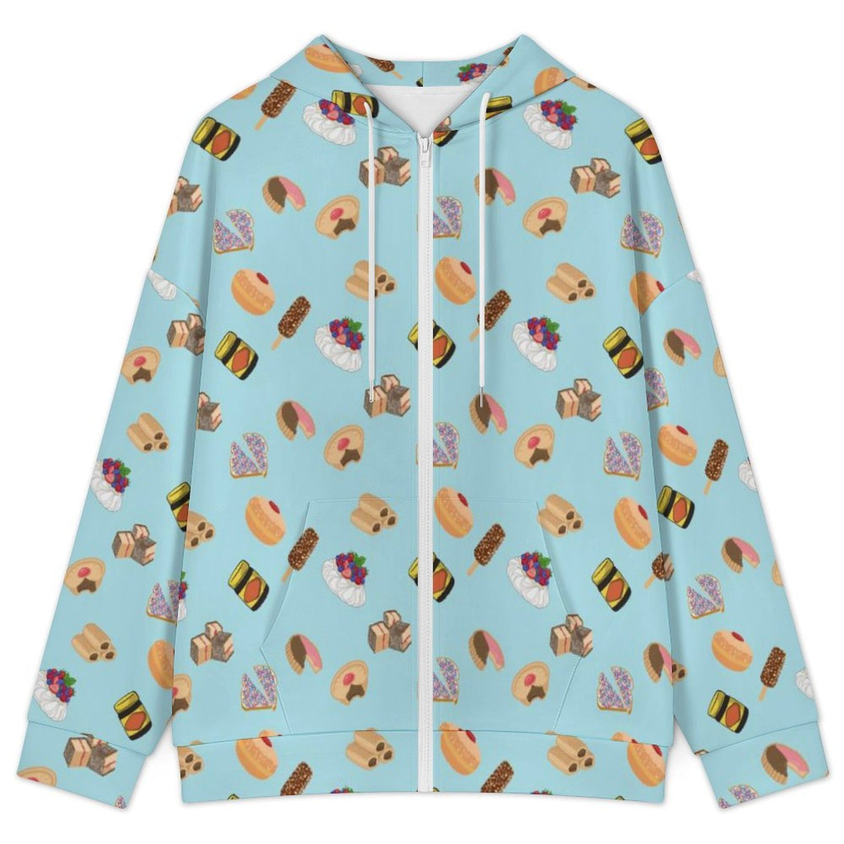 Classic Aussie Food Icons Women's Full-Zip Hoodie