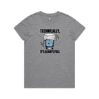 Glass Half Full Women's AS Colour T-shirt