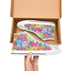 Cute Monsters - Kids High Top Canvas Shoes