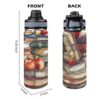 Watercolour Books - Insulated Water Bottle with Dual-Use Lid (18oz) Insulated Water Bottle with Dual-Use Lid (18oz) Printed Offshore Reading