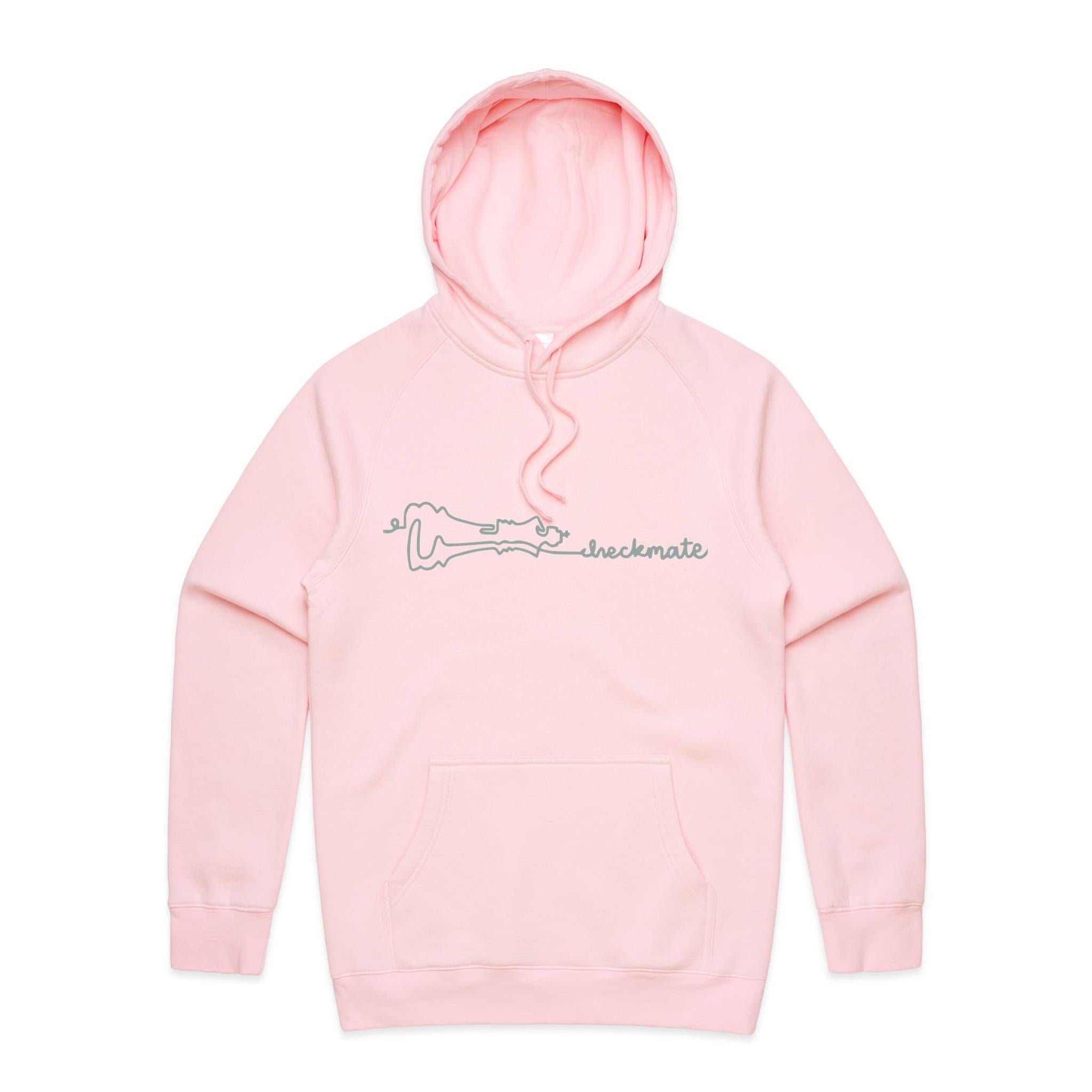 Checkmate, Chess - Mens Hoodie Pink Mens Hoodie Chess Games Printed In Australia
