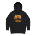 The Diet Starts Tomorrow, Hamburger, Fries, Pizza Women's AS Colour Hoodie Black Womens Hoodie Food Printed In Australia