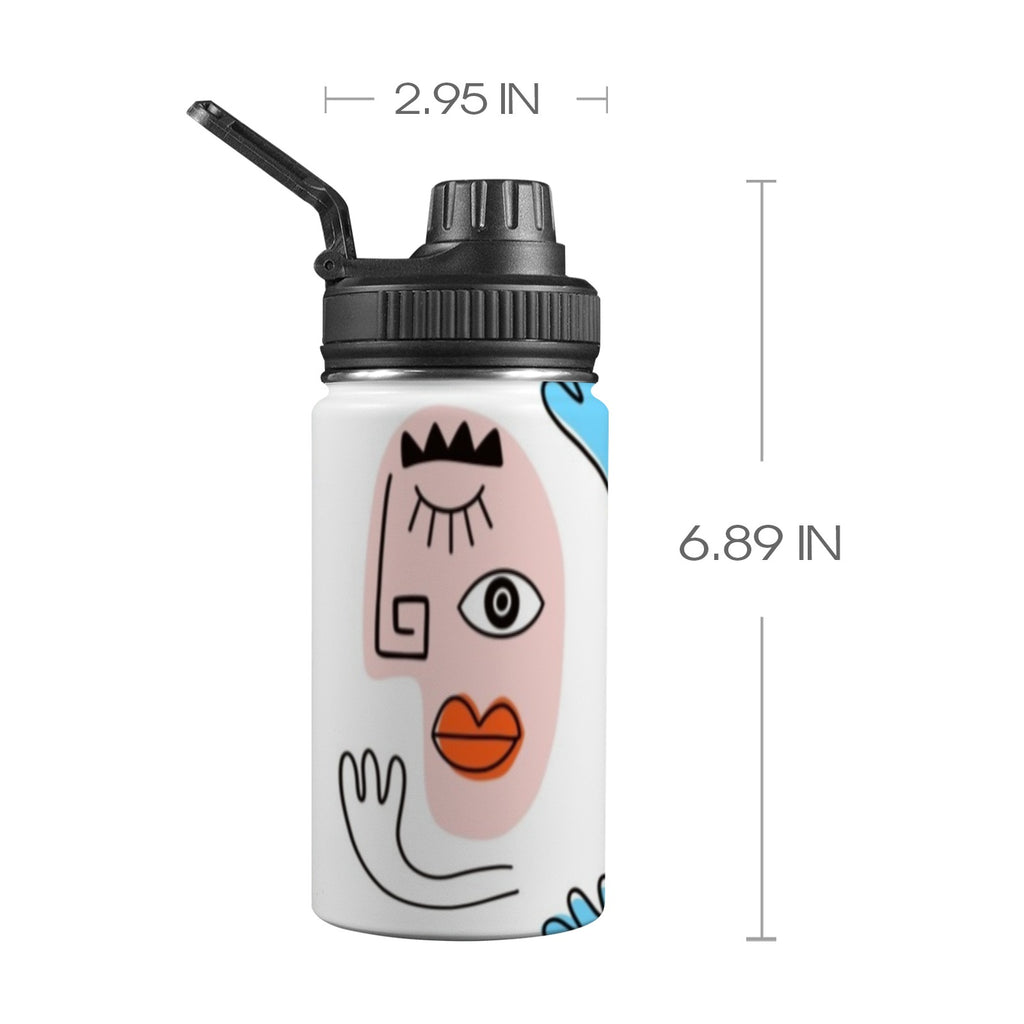 Faces Kids Water Bottle with Chug Lid (12 oz) One Size Kids Water Bottle with Chug Lid Printed Offshore