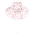 Pink Hawaiian Floral Wide Brim Bucket Hat Wide Brim Bucket Hat Plants Printed Offshore