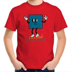 I'm A Total Square - Kids Youth T-Shirt Red Kids Youth T-shirt Maths Printed In Australia