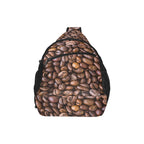 Coffee Beans Chest Bag Cross Body Chest Bag Coffee Printed Offshore