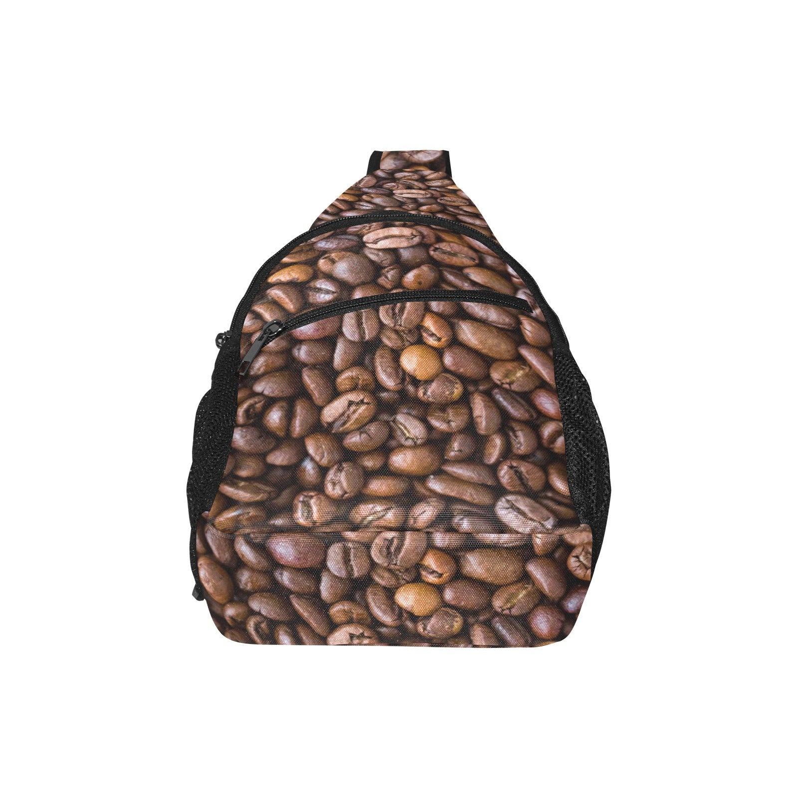 Coffee Beans Chest Bag Cross Body Chest Bag Coffee Printed Offshore