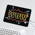 Wow, Comic Book Leather Mouse Pad Leather Mouse Pad comic Printed Offshore
