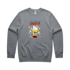 Sweet And Salty, Ice-Cream And Fries - AS Colour Stencil Crew Gravel Sweatshirt Food Printed In Australia