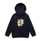 Funky Music - Kids Hoodie Navy Kids Hoodie Printed In Australia