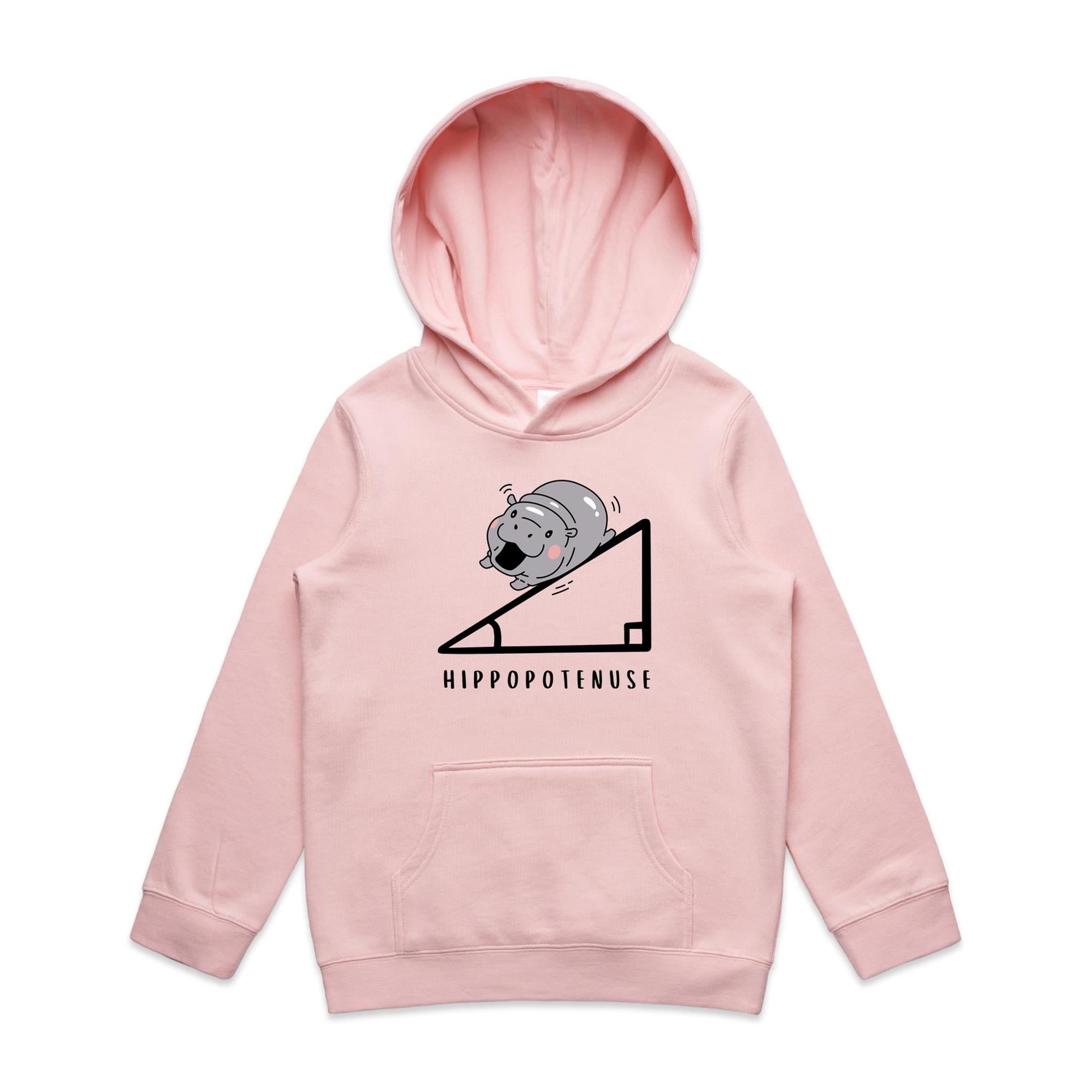 Hippopotenuse Hippo Hypotenuse Kids AS Colour Hoodie