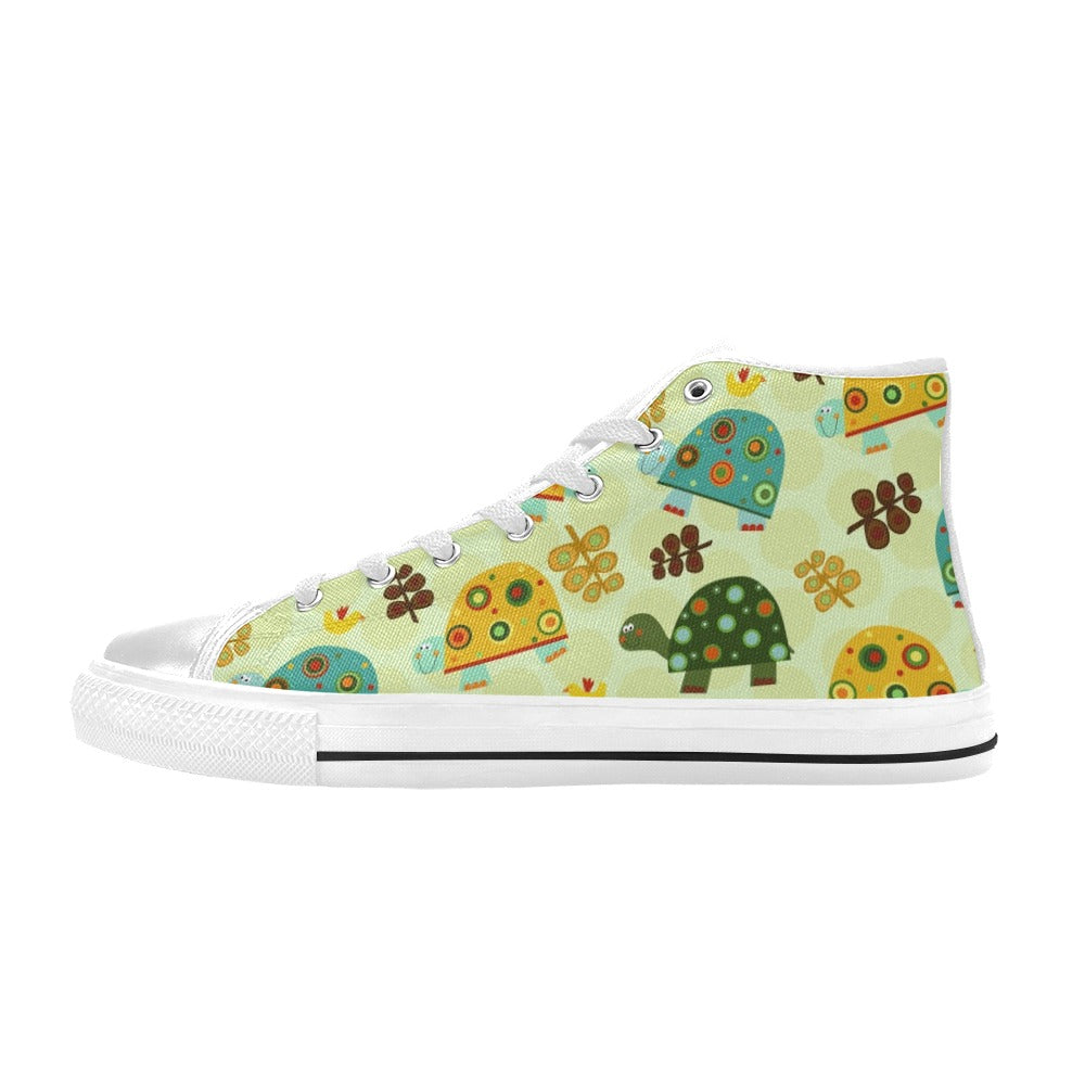 Retro Turtles - Men's High Top Canvas Shoes