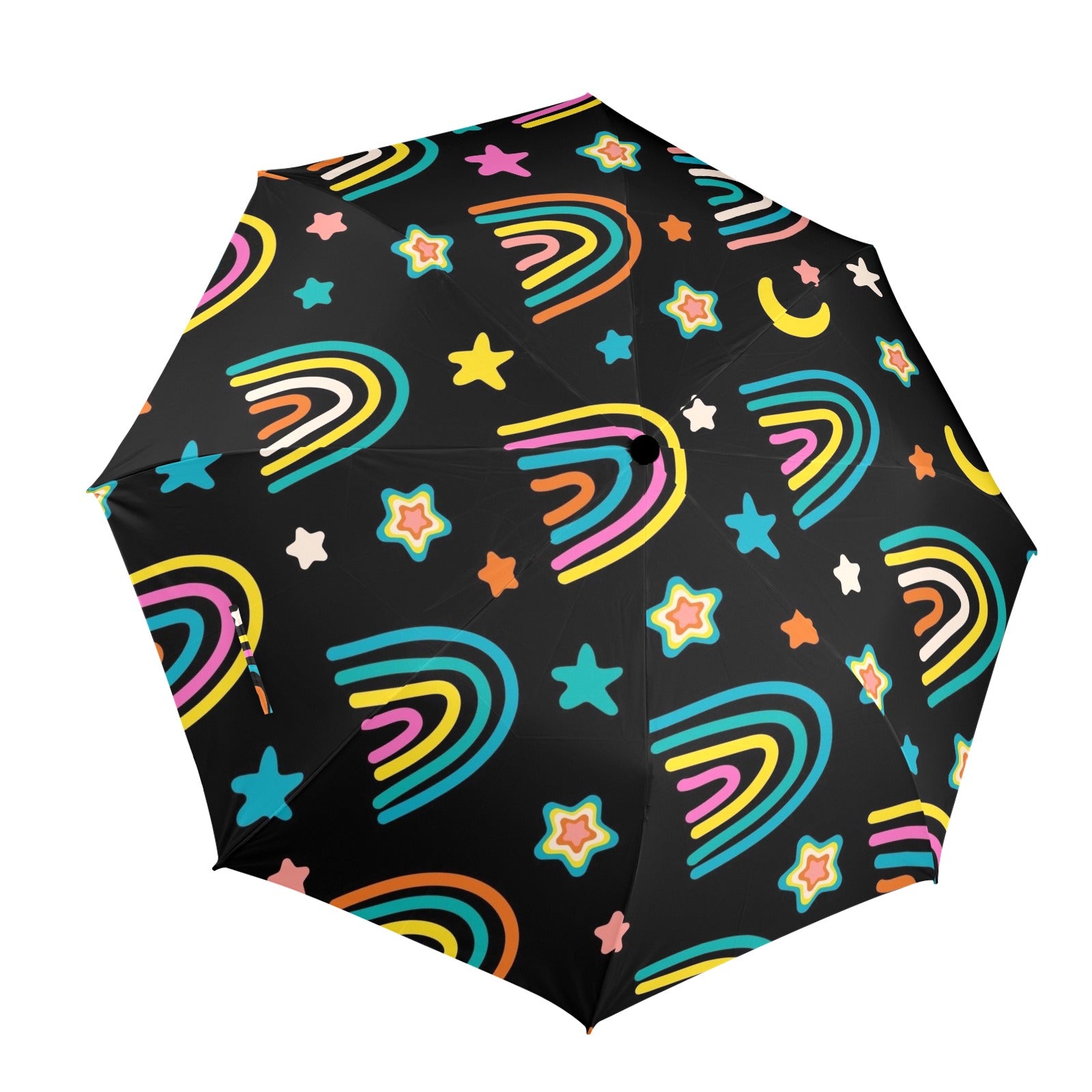 Rainbows - Semi-Automatic Foldable Umbrella (Model U12) One Size Semi-Automatic Foldable Umbrella (U12)