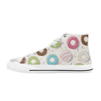 Doughnuts Kids High Top Canvas Shoes