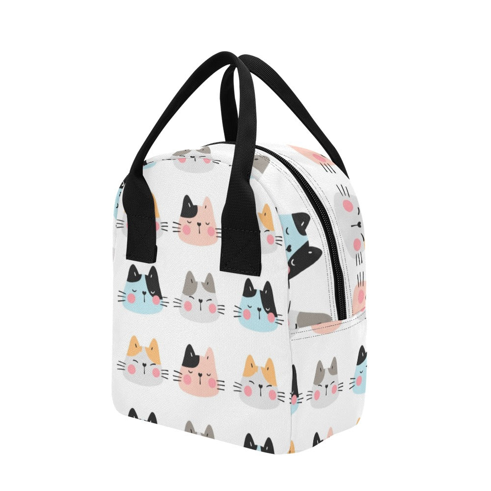 Cat Faces - Zipper Lunch Bag Zipper Lunch Bag Printed Offshore