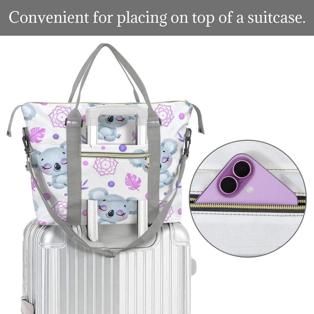Zen Koala Duffle Bag-Simple (Model 1715) Duffle Bag-Simple (1715)
