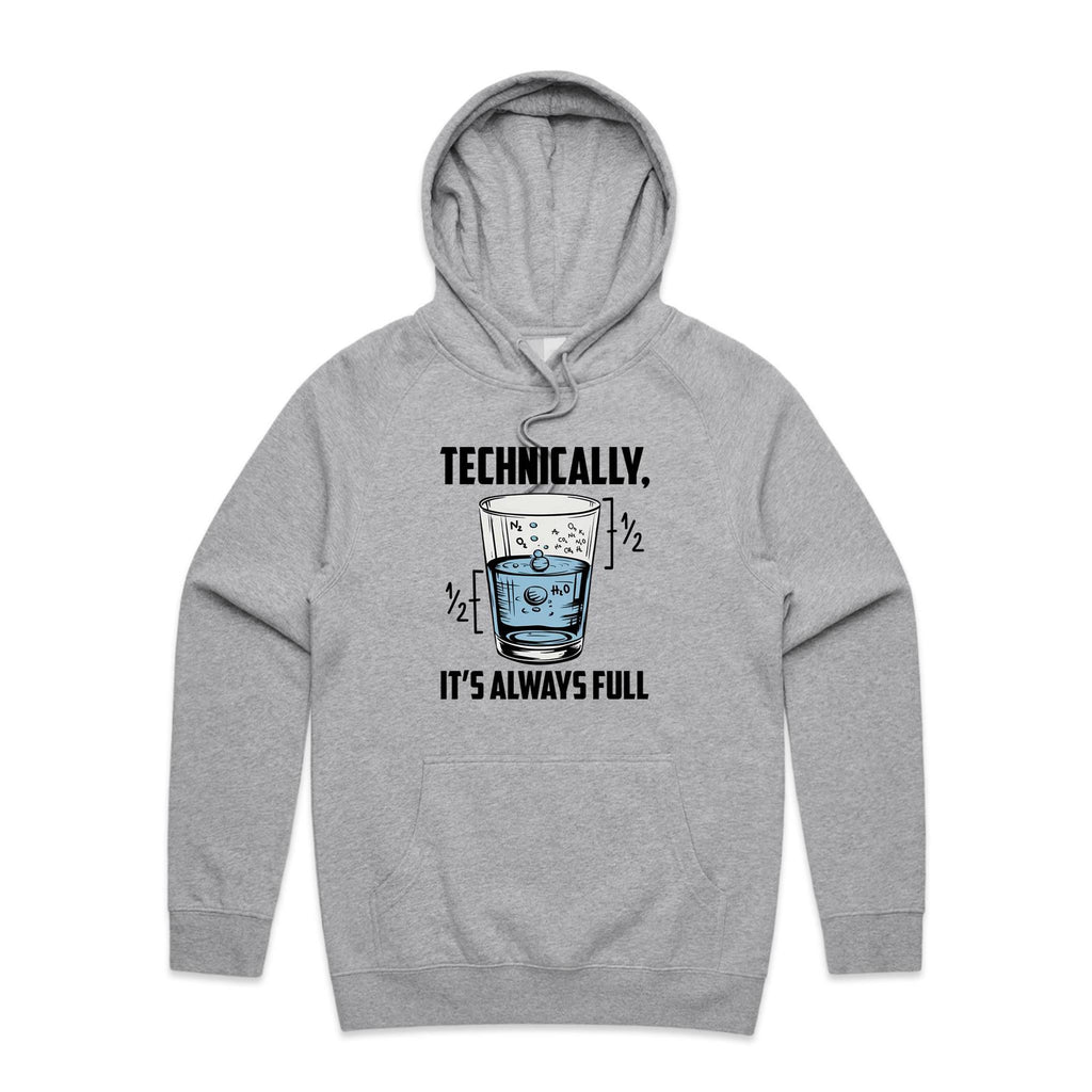 Glass Half Full Men's AS Colour Hoodie