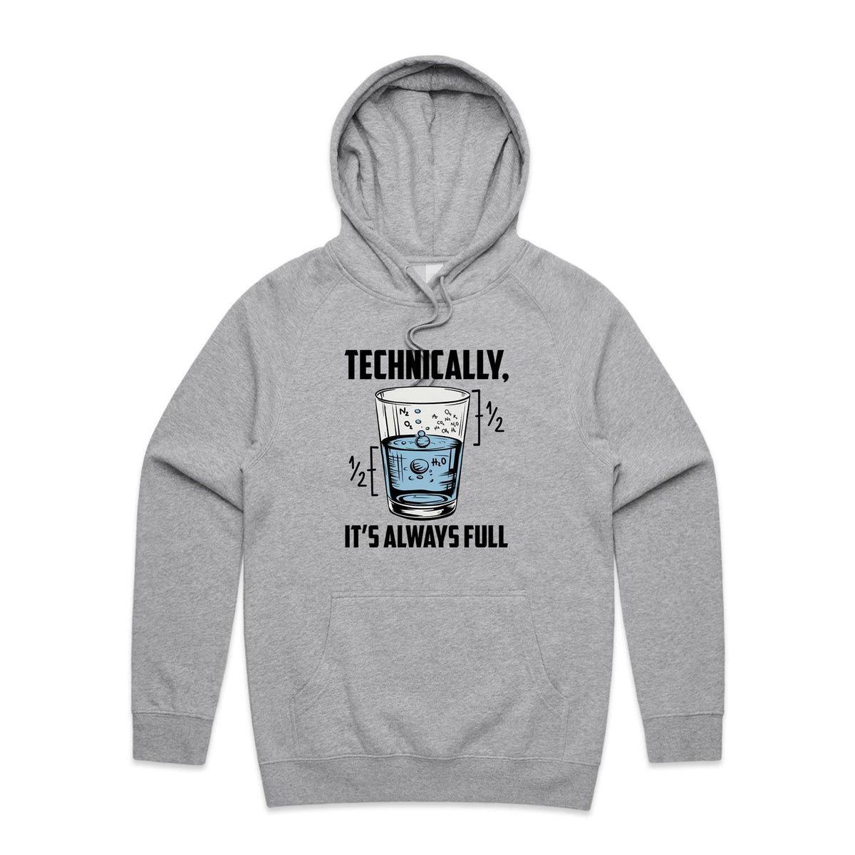 Glass Half Full Men's AS Colour Hoodie