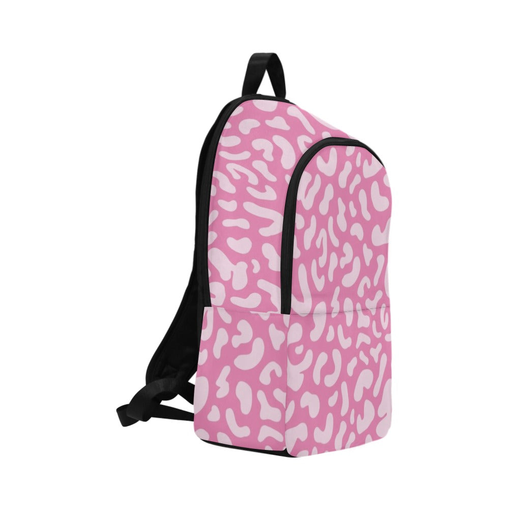 Pink Leopard - Fabric Backpack