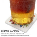 Cockatoo - Ceramic Coasters (Square) Ceramic Coasters animal Printed Offshore