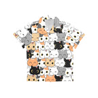 Cute Cartoon Cats - Junior Kids Hawaiian Shirt