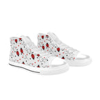 Ladybugs On The Move - Kids High Top Canvas Shoes