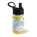 Rainbow Clouds 12oz Kids Water Bottle with Straw Lid
