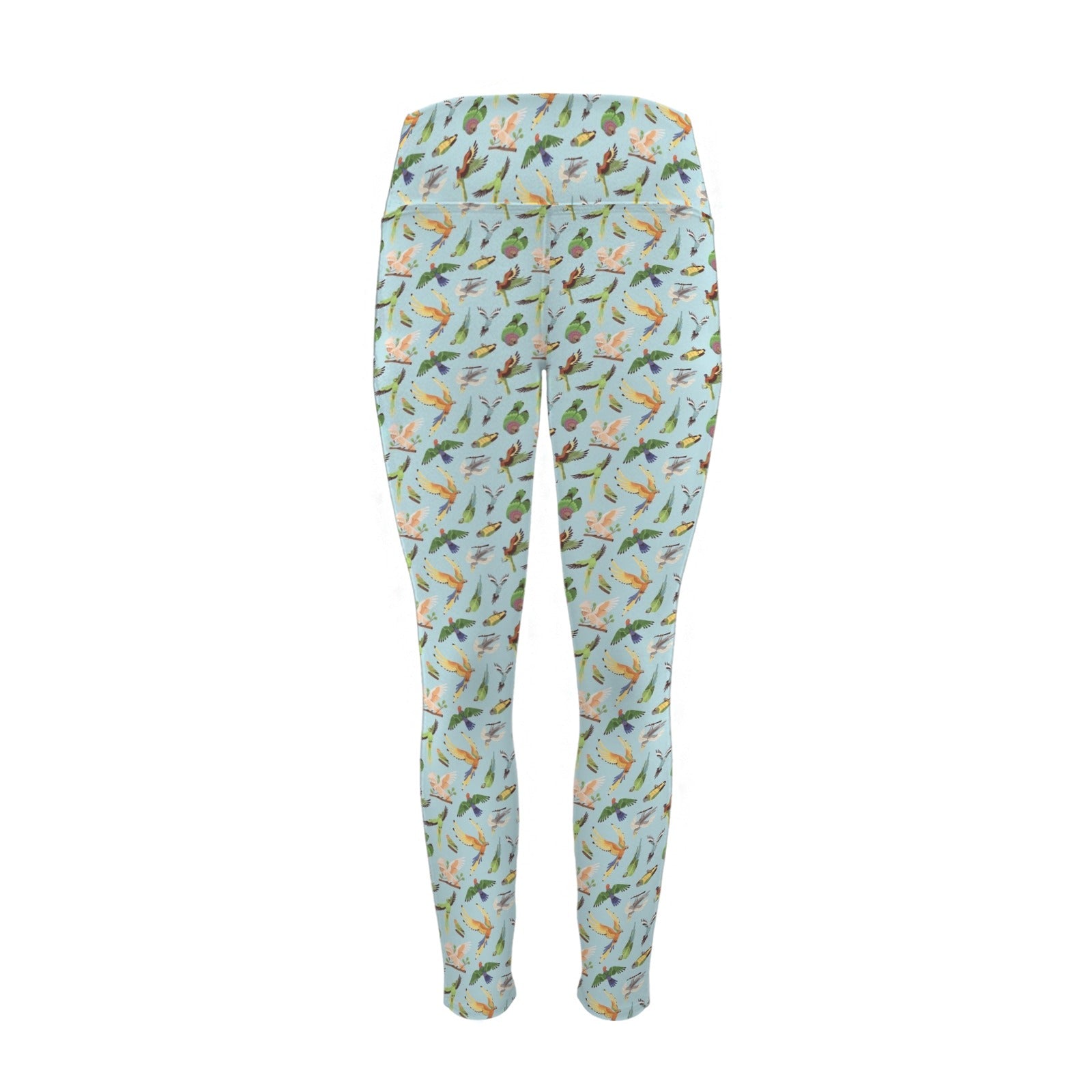 Parrots Women's High Waist Pockets Yoga Leggings Women's High Waist Pockets Yoga Leggings Birds Printed Offshore