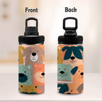 Lots Of Dogs - Kids Water Bottle with Chug Lid (12 oz) Kids Water Bottle with Chug Lid animal Printed Offshore