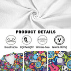Sticker Music Men's Crinkle Hawaiian Shirt