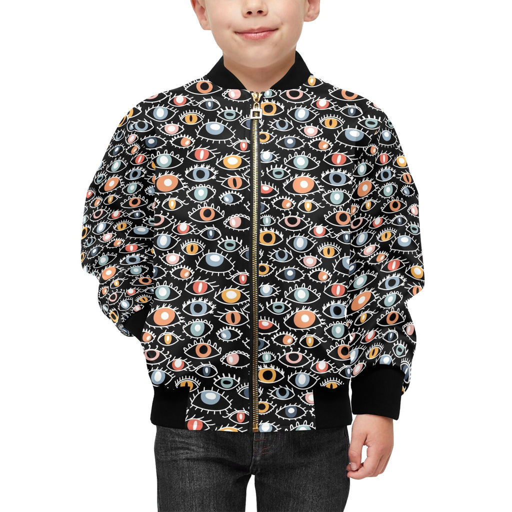 Eyes On Black Kids Bomber Jacket Kids Bomber Jacket Printed Offshore