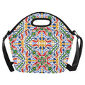 Bright Burst Neoprene Lunch Bag/Large (Model 1669) One Size Neoprene Lunch Bag Printed Offshore