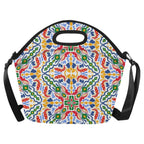 Bright Burst Neoprene Lunch Bag/Large (Model 1669) One Size Neoprene Lunch Bag Printed Offshore
