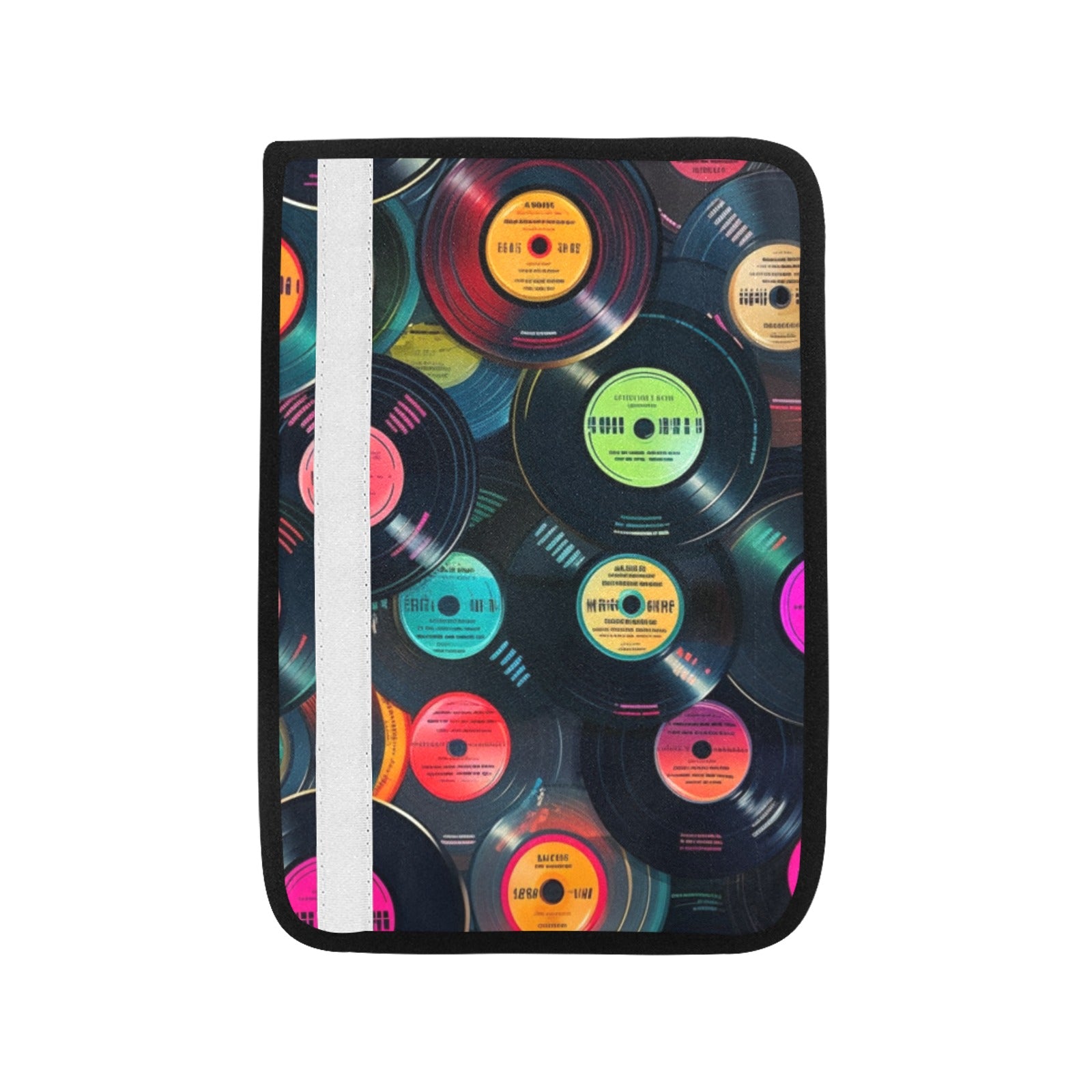 Retro Vinyl Records - Car Seat Belt Cover 7''x10'' (Pack of 2) Car Seat Belt Cover 7x10 (Pack of 2) Printed Offshore