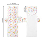Abstract Colourful Shapes Beach Chair Towel Cover with Side Pockets