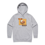 Coffee To The Rescue - Womens Hoodie Grey Marle Womens Hoodie Coffee Printed In Australia
