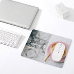 I Wake Up To Drink Coffee Leather Mouse Pad Leather Mouse Pad Coffee Printed Offshore