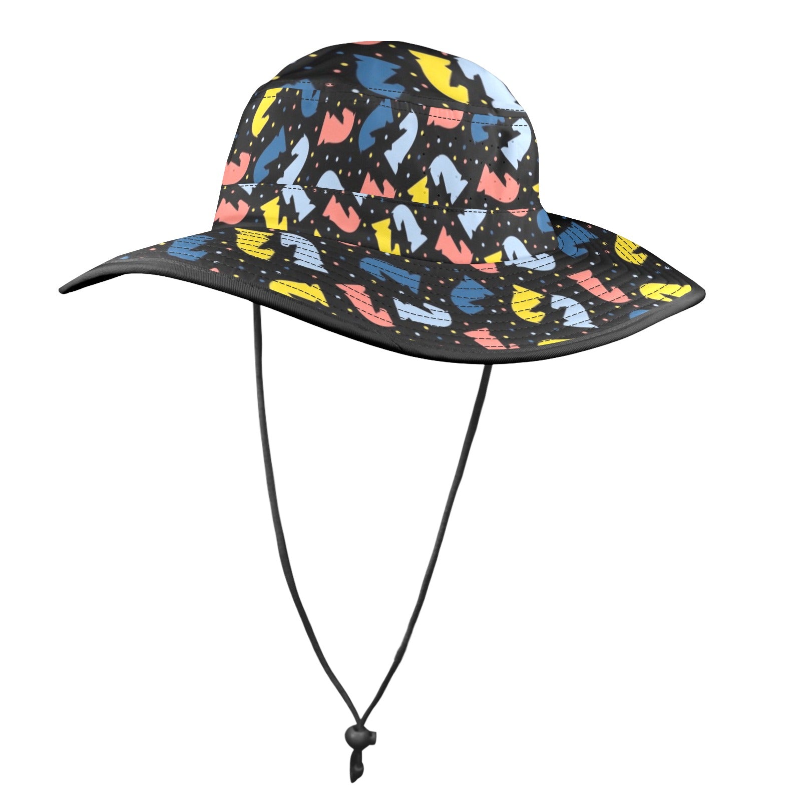 Colourful Chess Wide Brim Bucket Hat Wide Brim Bucket Hat Chess Games Printed Offshore