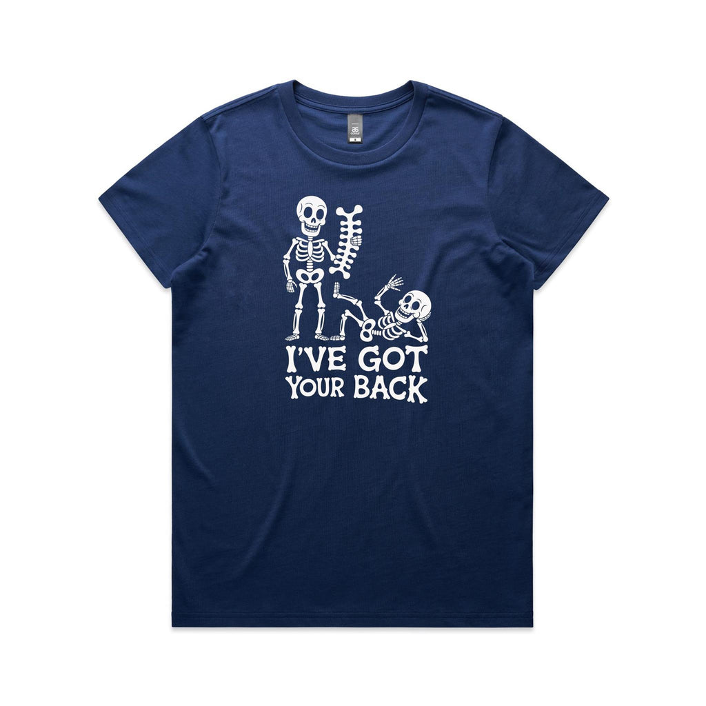 Skeleton, I've Got Your Back - Womens T-shirt