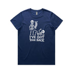 Skeleton, I've Got Your Back - Womens T-shirt