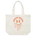 Forever Anxious Shoulder Canvas Tote Bag Default Title Large Tote Bag Printed In Australia