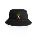 Here For The Food AS Colour Bucket Hat Black One Size As Colour Bucket Hat Food Printed In Australia