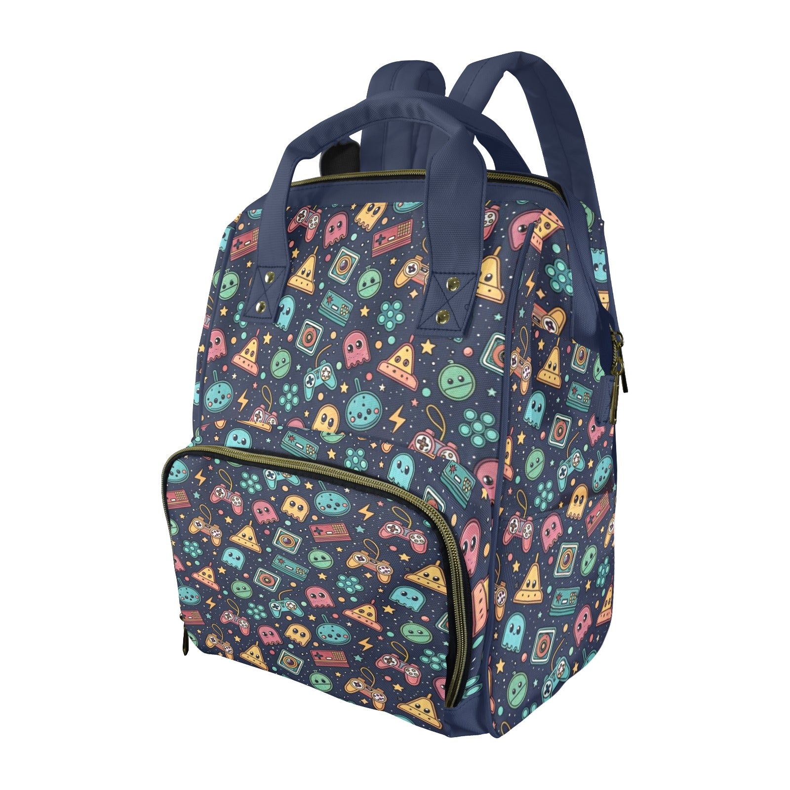 Video Game Multi-Function Backpack, Nappy / Diaper Bag One Size Multi-function Backpack, Nappy / Diaper Bag Games Printed Offshore Retro