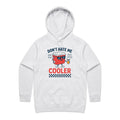 I'm A Little Cooler Women's AS Colour Hoodie White Marle Womens Hoodie Printed In Australia