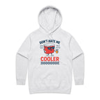I'm A Little Cooler Women's AS Colour Hoodie White Marle Womens Hoodie Printed In Australia