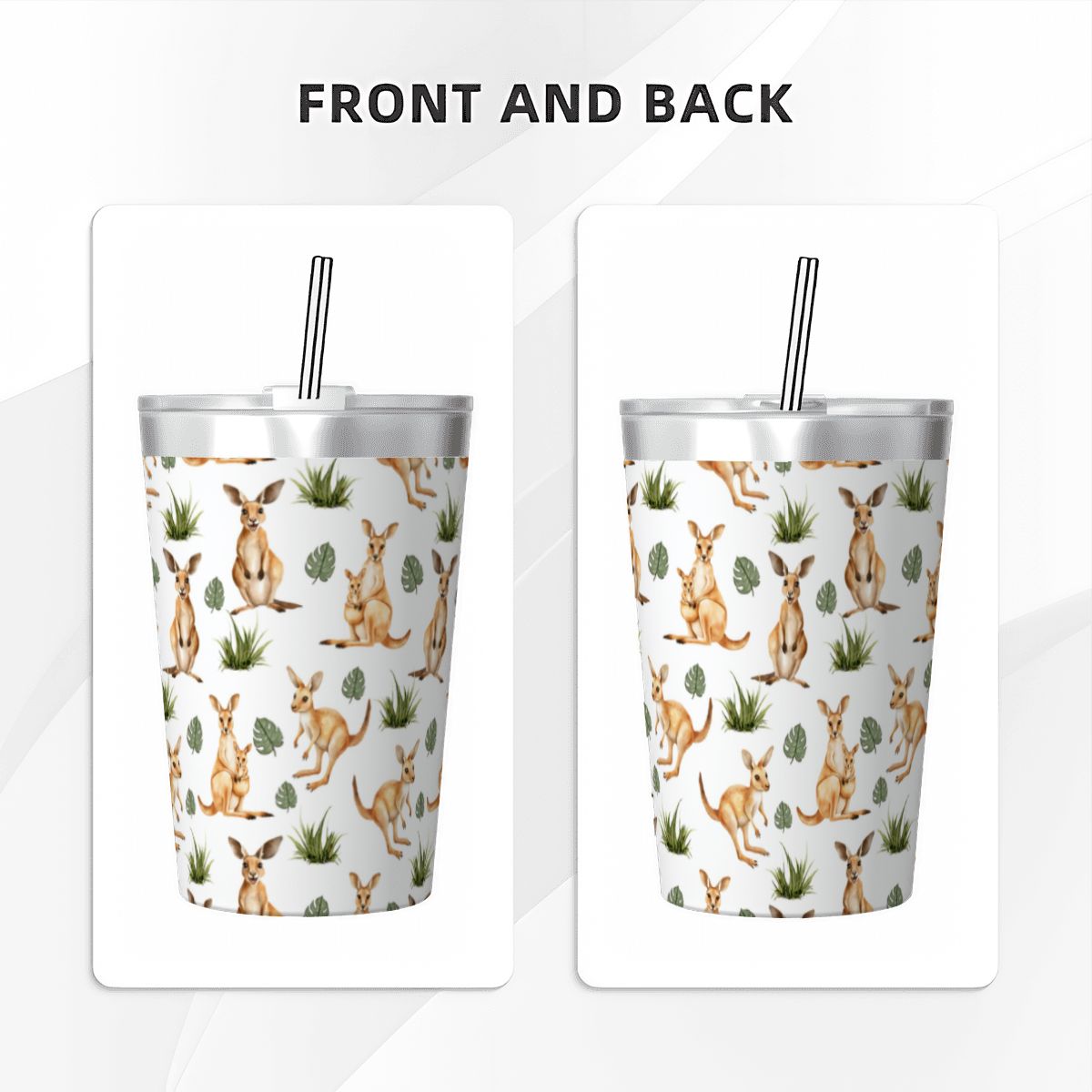Kangaroos Small Stainless Steel Travel Mug Cup 12oz/350ml