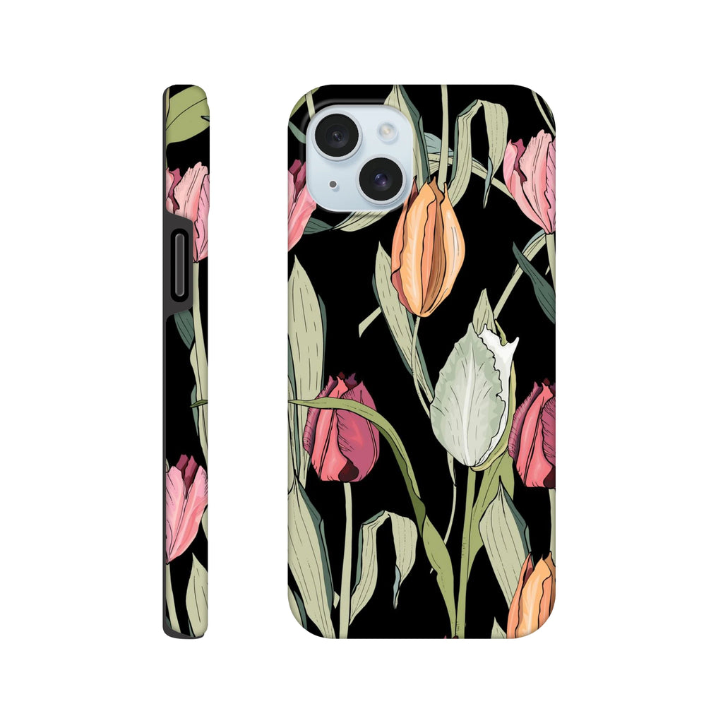 Tulips Apple iPhone Tough case iPhone 15 Plus iPhone Tough Case Globally Fulfilled Plants