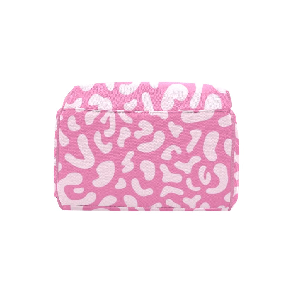 Pink Leopard - Multi-Function Backpack, Nappy / Diaper Bag