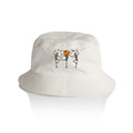 Skeleton Dance AS Colour Bucket Hat Ecru One Size As Colour Bucket Hat Halloween Printed In Australia