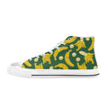 Happy Bananas Men's High Top Canvas Shoes US14 Men's Classic High Top Canvas Shoes Printed Offshore